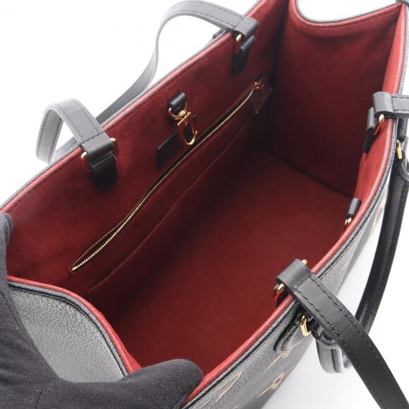 Louis Vuitton On the Go MM Two-Tone Tote Bag in Monogram Empreinte Grained Le... - Picture 3 of 12